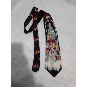 Vintage 1997 The Saturday Evening Post Silk Christmas Choir Boys Necktie Canada